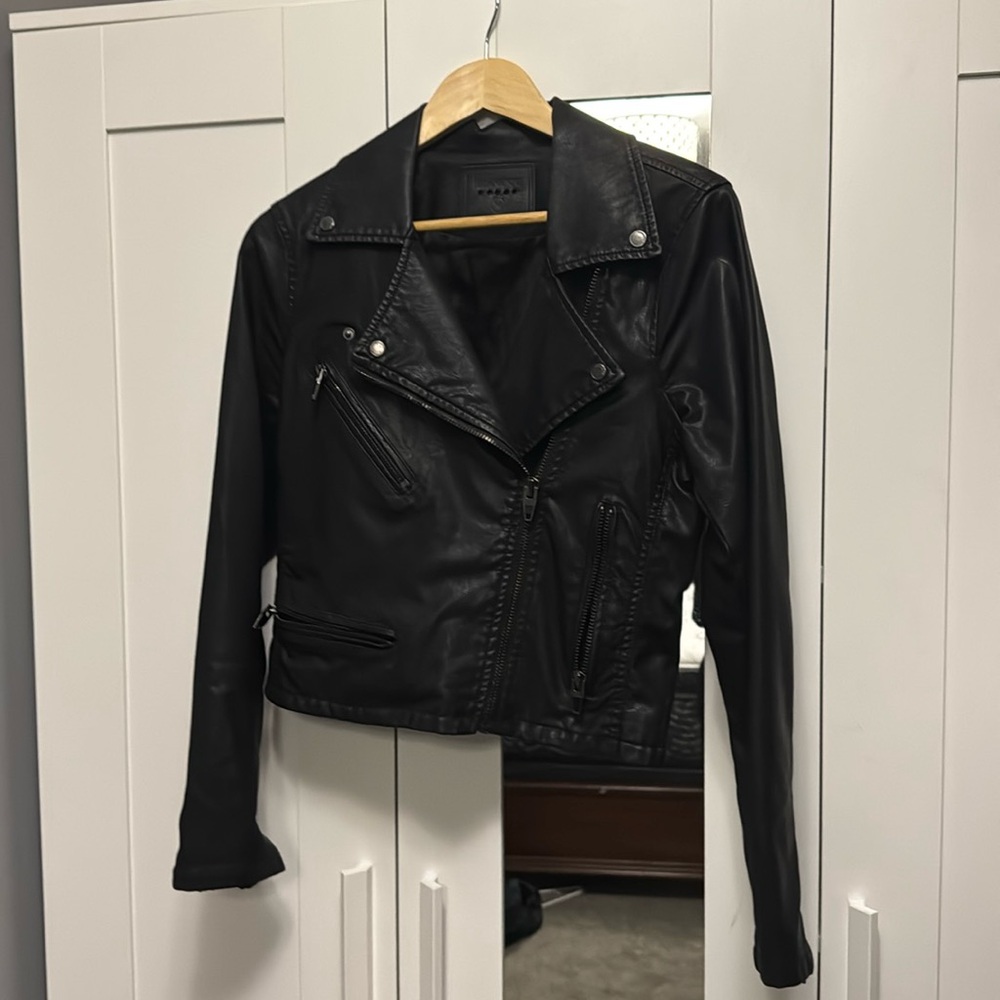 Faux leather jacket
